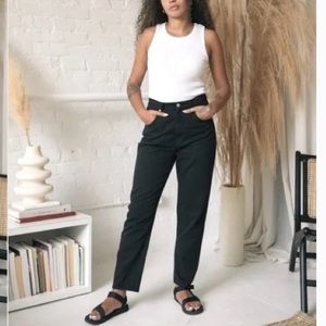 KOTN black pants trousers jeans size 38 (US 16-18) high waist